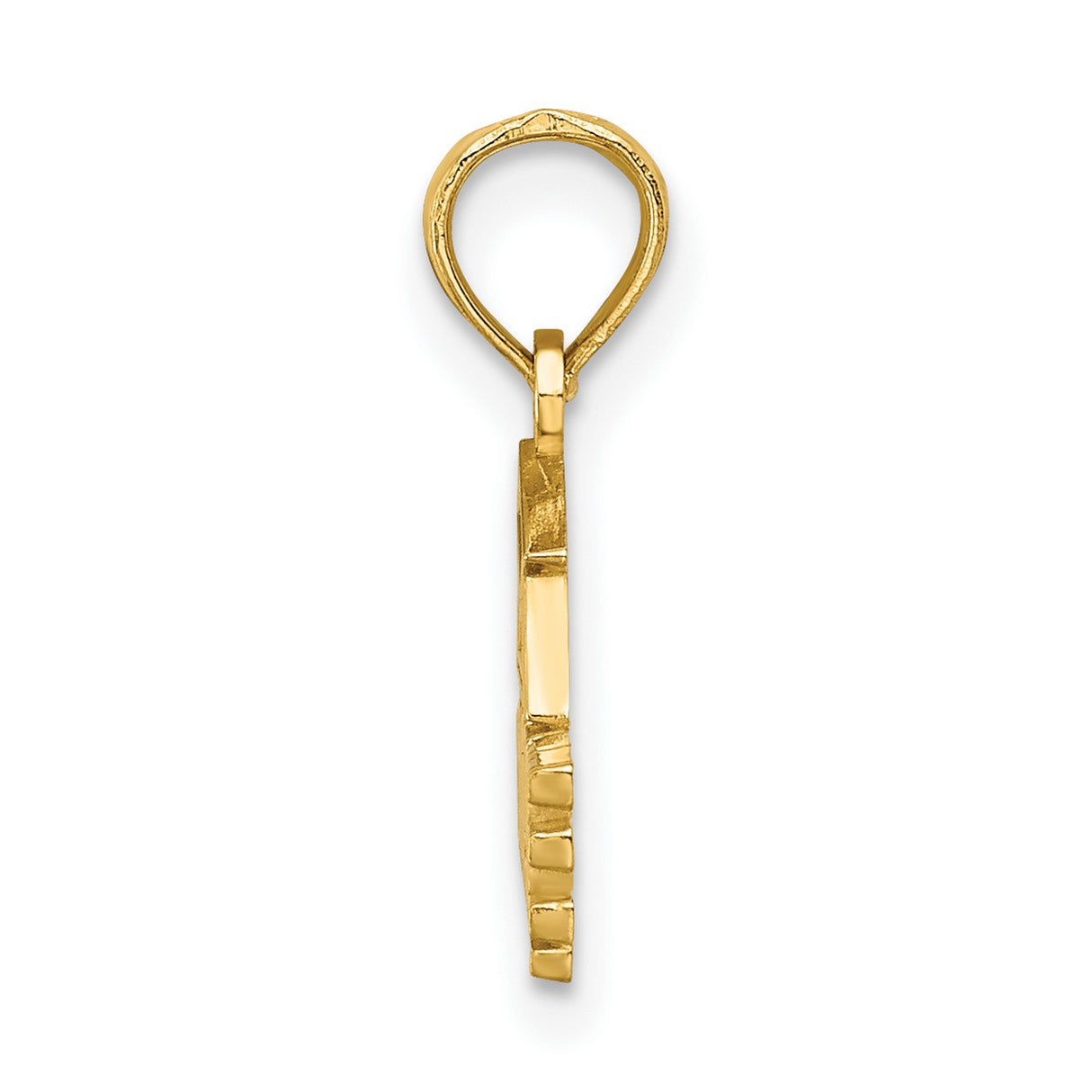 10k Yellow Gold Graduation Cap Pendant, Class of 2024 Academic Milestone Charm