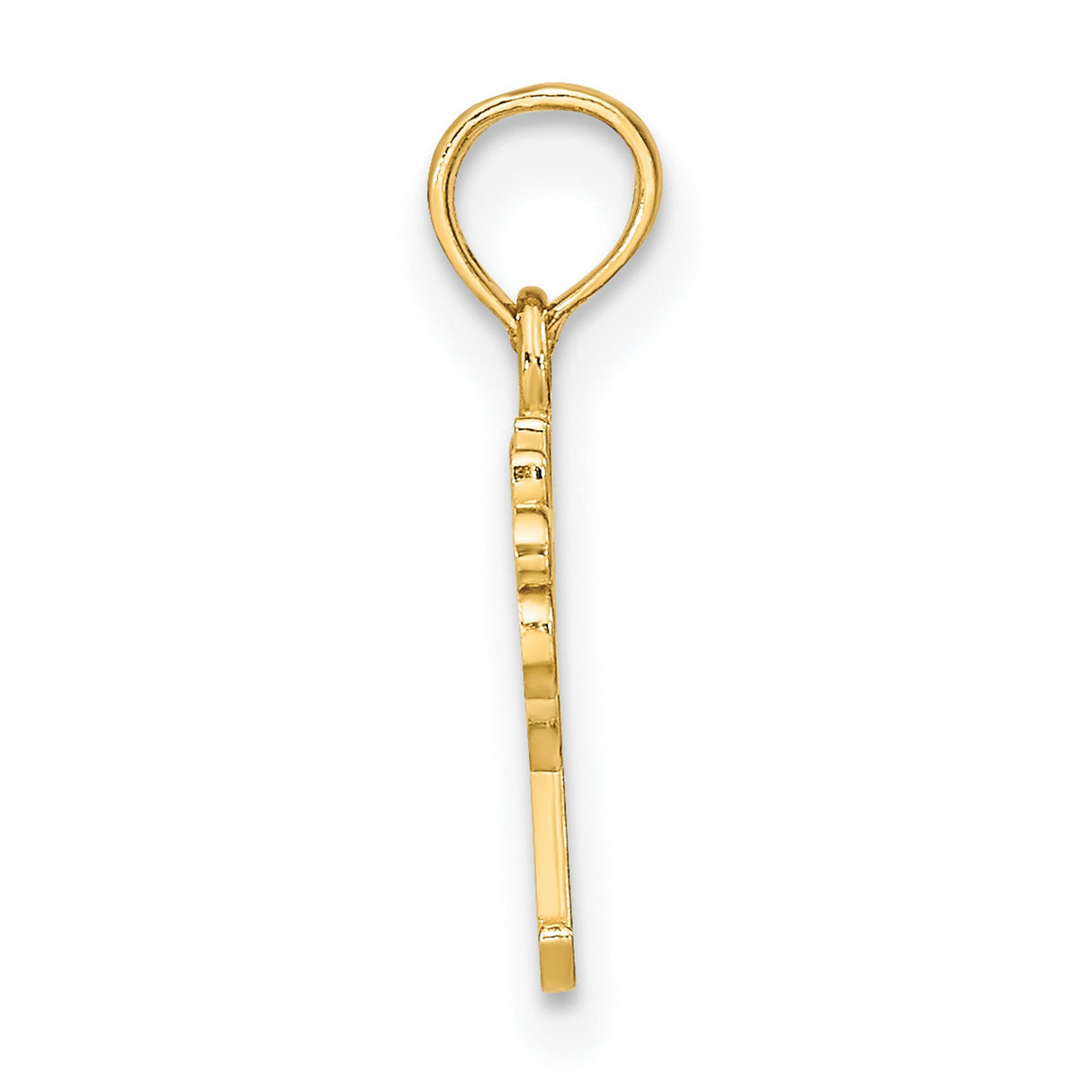 10k Yellow Gold Pendant, Daddys Girl Script Design, Sentimental Family Jewelry for Women or Girls