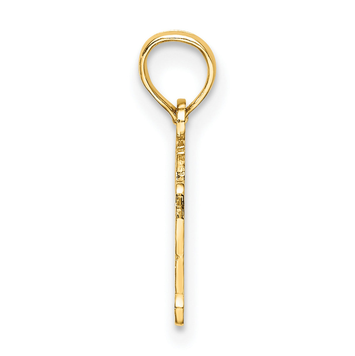 10k Yellow Gold Oy Vey Pendant, Yiddish Expression Jewish Charm for Women or Unisex Wear