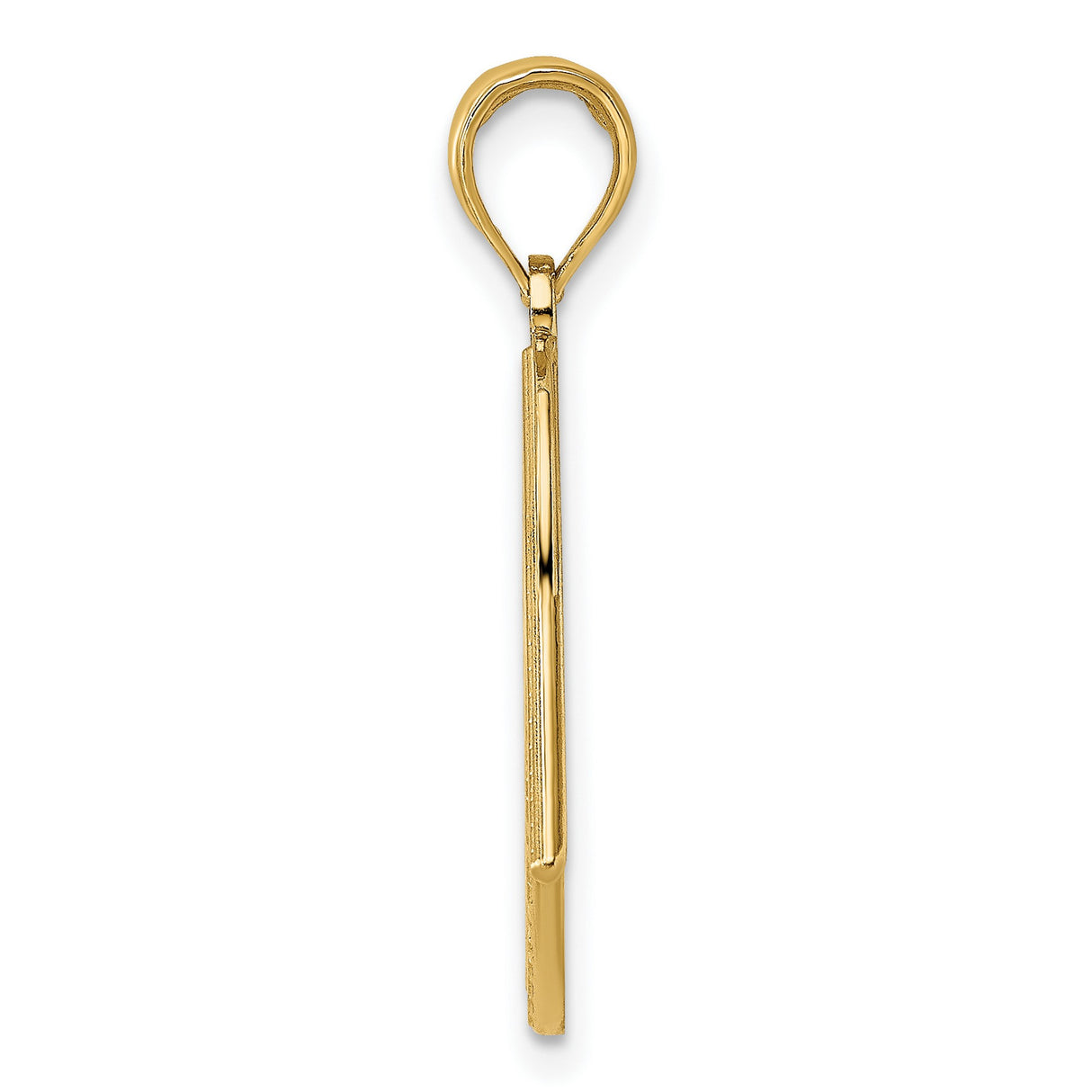 10k Multi-Tone Gold American Flag Pendant with Rhodium Accent for Men or Unisex Wear