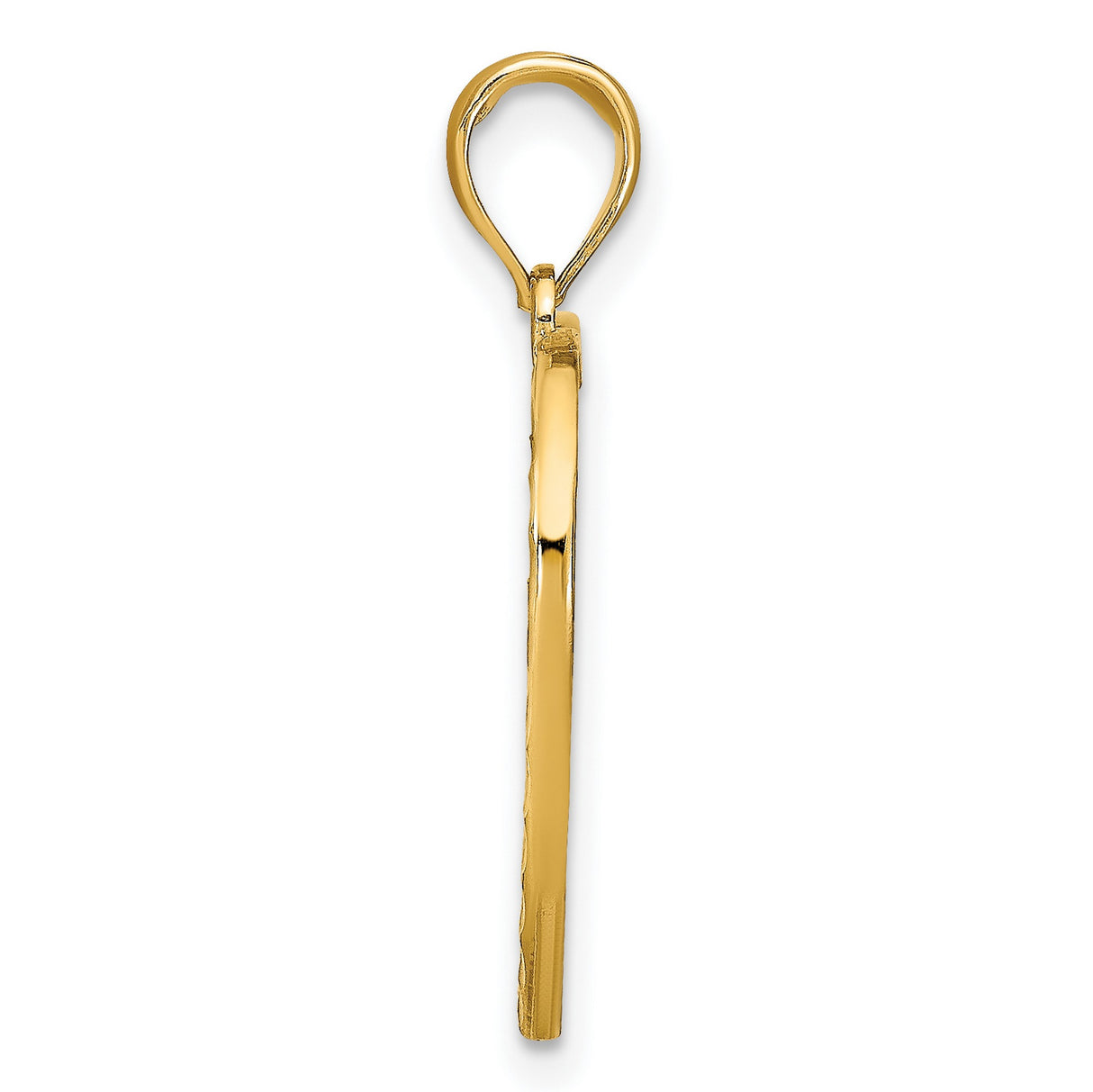 10k Multi-Tone Gold Heart Pendant with Raised Sacred Heart Symbol, Christian Religious Charm