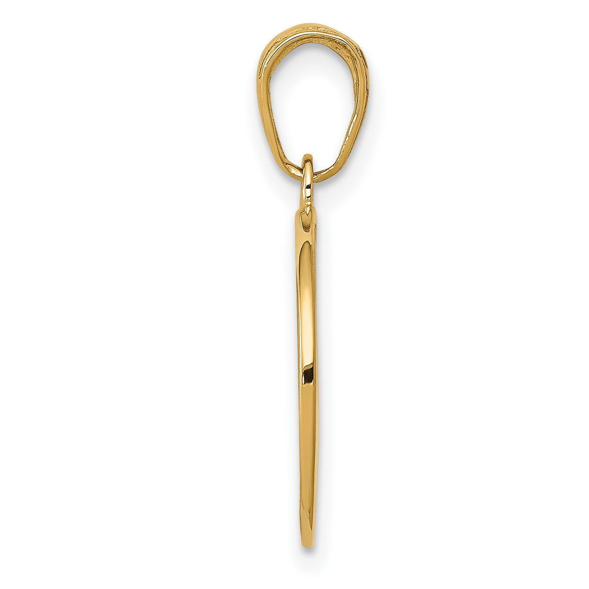 10k Yellow Gold Saint Joseph Pendant Medal, Religious Catholic Charm for Men and Women