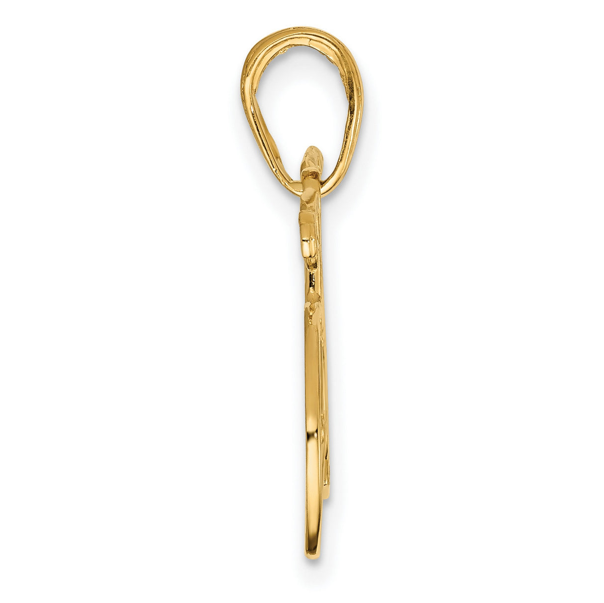 10k Yellow Gold Bicycle Pendant, Road Bike Charm for Cyclists and Active Lifestyle