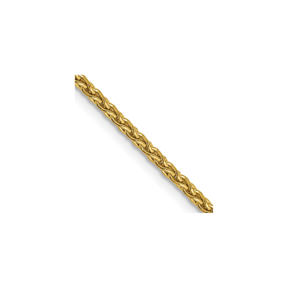 10K Yellow Gold 1.75 mm Polished Chain Necklace, Solid detail view