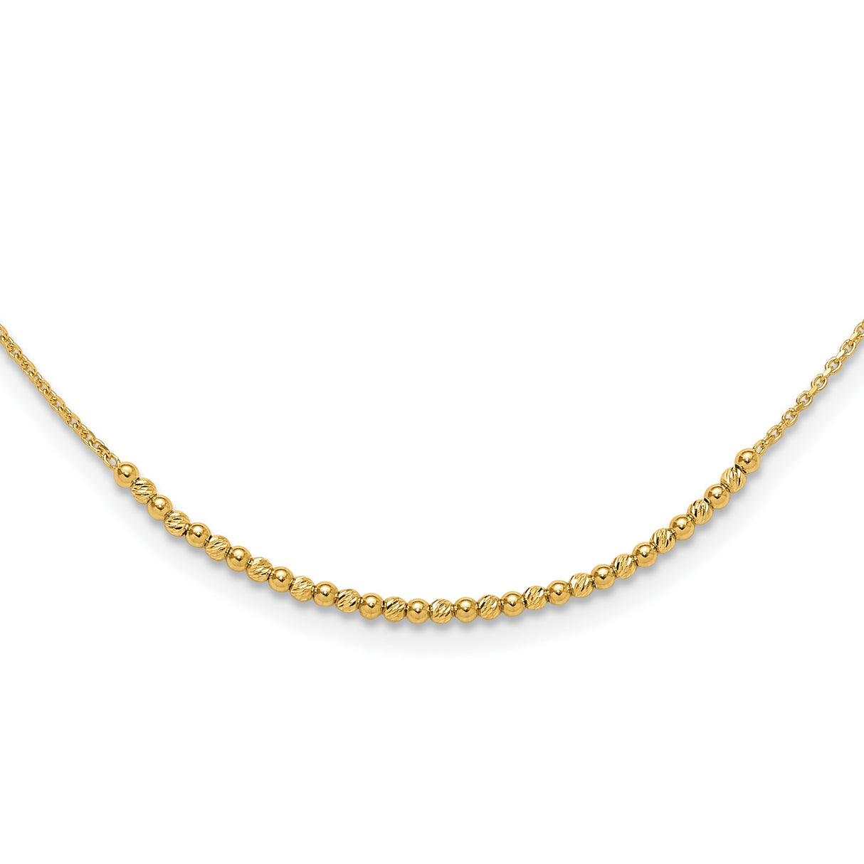 10K Yellow Gold 2 mm Polished Chain Necklace alternate angle
