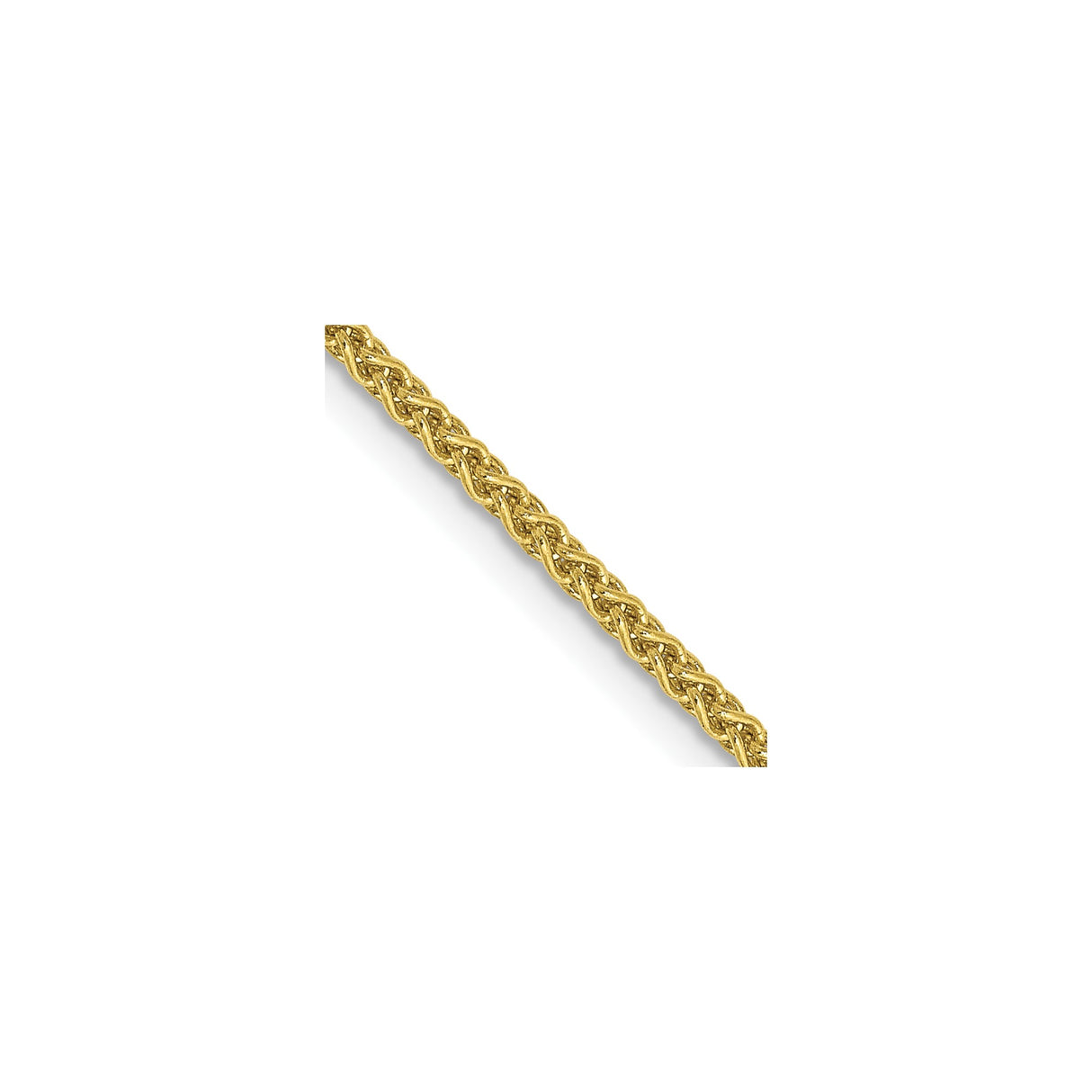 10K Yellow Gold 1.7 mm Polished Chain Necklace, Solid detail view
