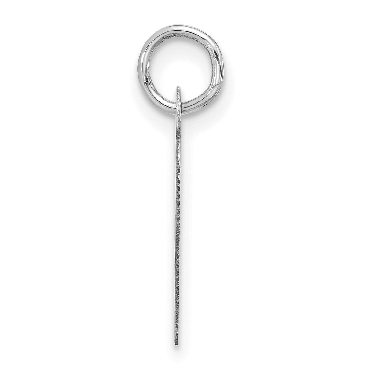 10k White Gold Chai Pendant with Cutout Hebrew Symbol, Unisex Jewish Faith Jewelry