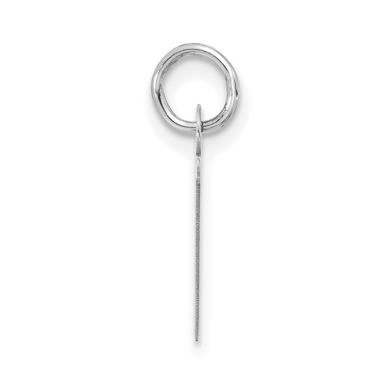 10k White Gold Sideways T Bar Cross Pendant, Modern Minimalist Christian Jewelry for Women or Unisex