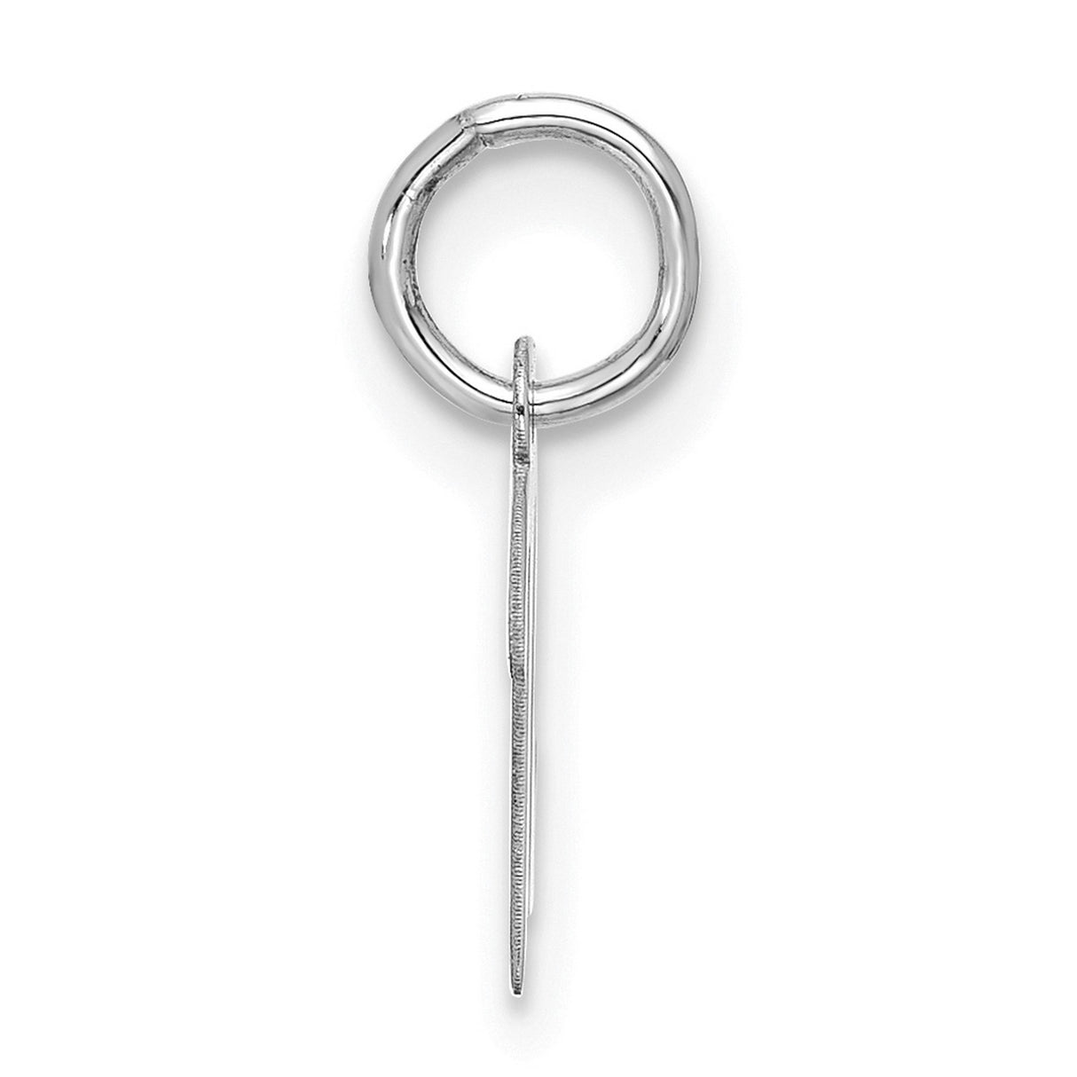 10k White Gold Virgo Zodiac Pendant, Dainty Astrology Charm for Women or Unisex Wear