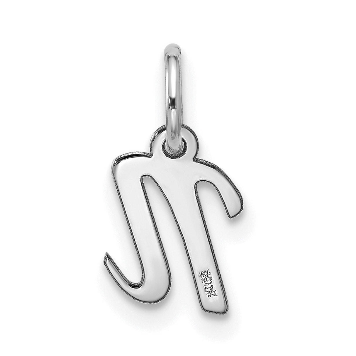 10k White Gold Virgo Zodiac Pendant, Dainty Astrology Charm for Women or Unisex Wear