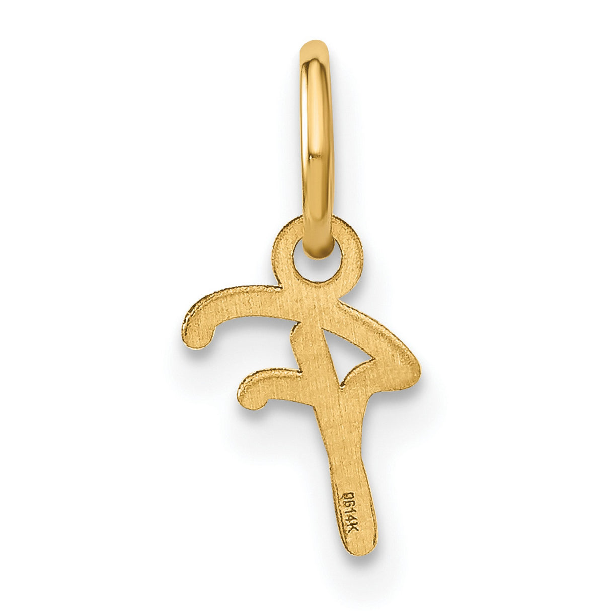 10k Yellow Gold Dancer Pendant, Artistic Figure in Motion Charm for Women or Unisex Wear