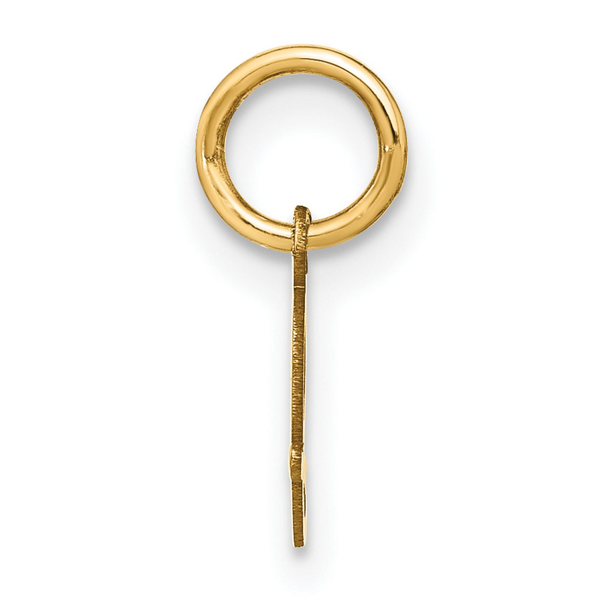 10k Yellow Gold Letter G Pendant Charm, Lowercase Script Initial, Minimalist Monogram Style