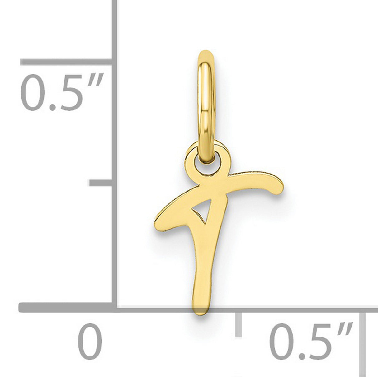 10k Yellow Gold Tau Cross Pendant, Saint Francis Christian Symbol for Women or Unisex