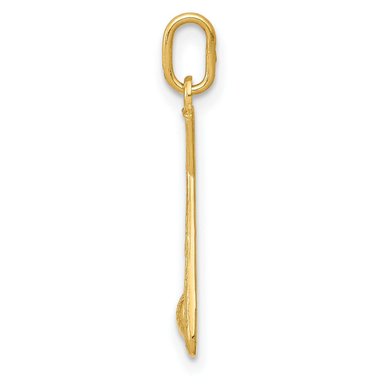 10k Yellow Gold Baseball Pendant with Crossed Bats and Ball, Unisex Sports Jewelry