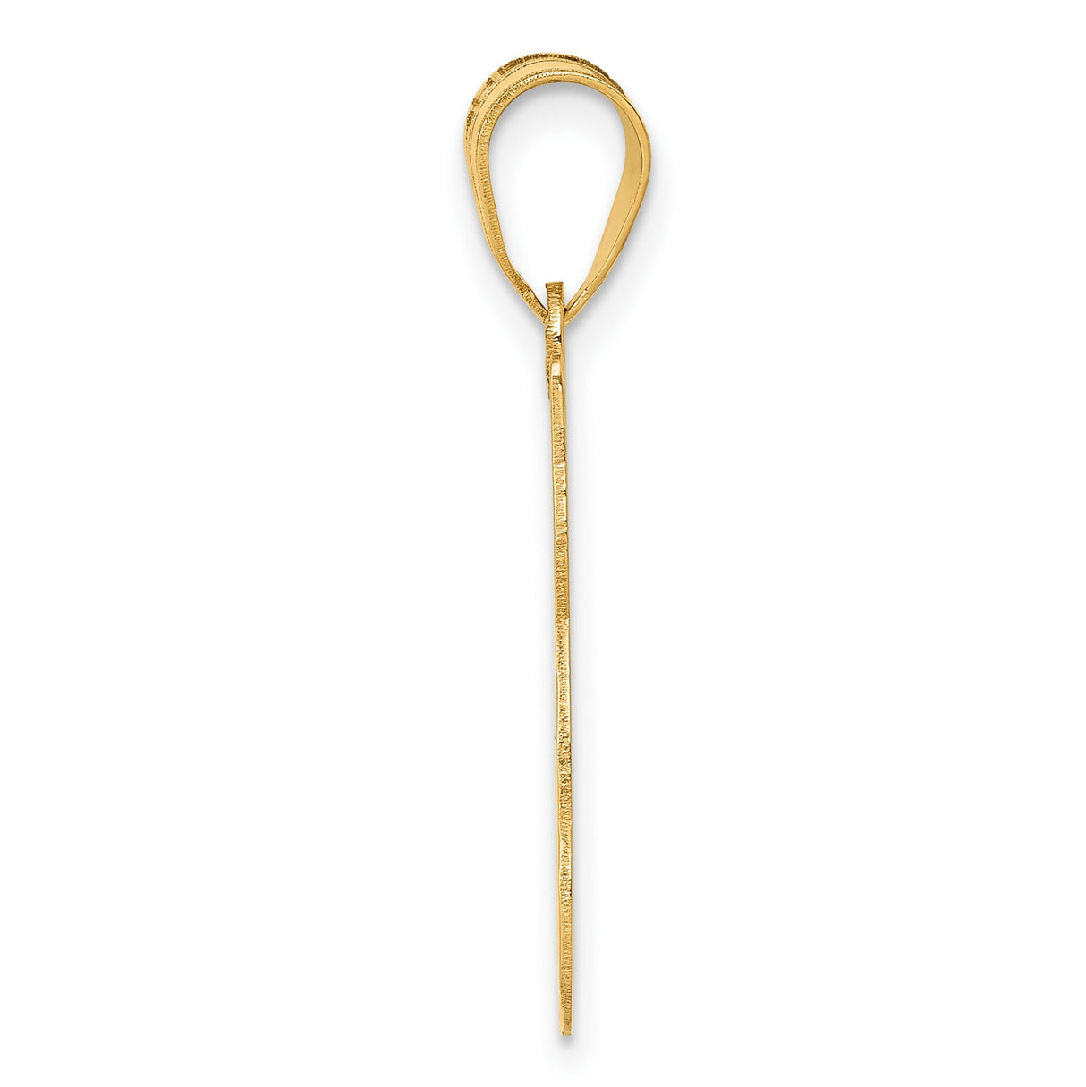 10k Yellow Gold Cat Pendant with Heart Detail, Cute Kitten Charm for Women