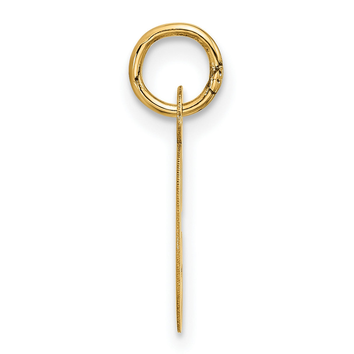 10k Yellow Gold Script Letter G Pendant Charm, Polished Monogram Initial Jewelry for Women