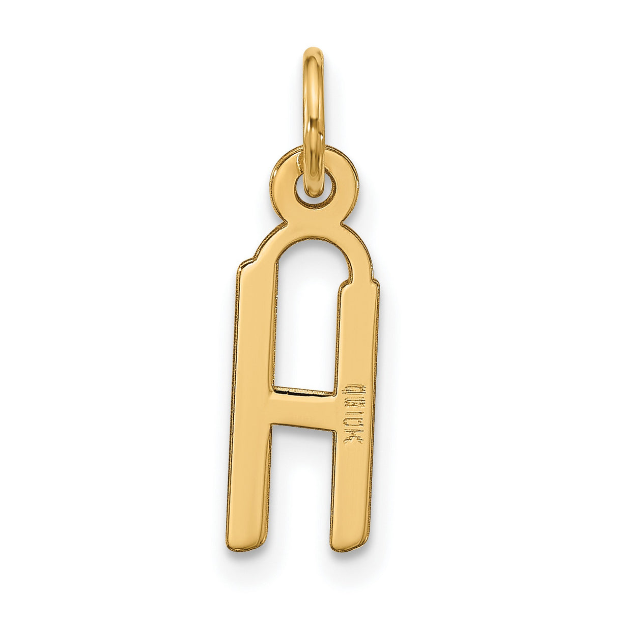 10k Yellow Gold Chai Pendant, Hebrew Symbol Charm for Spiritual Faith and Blessing