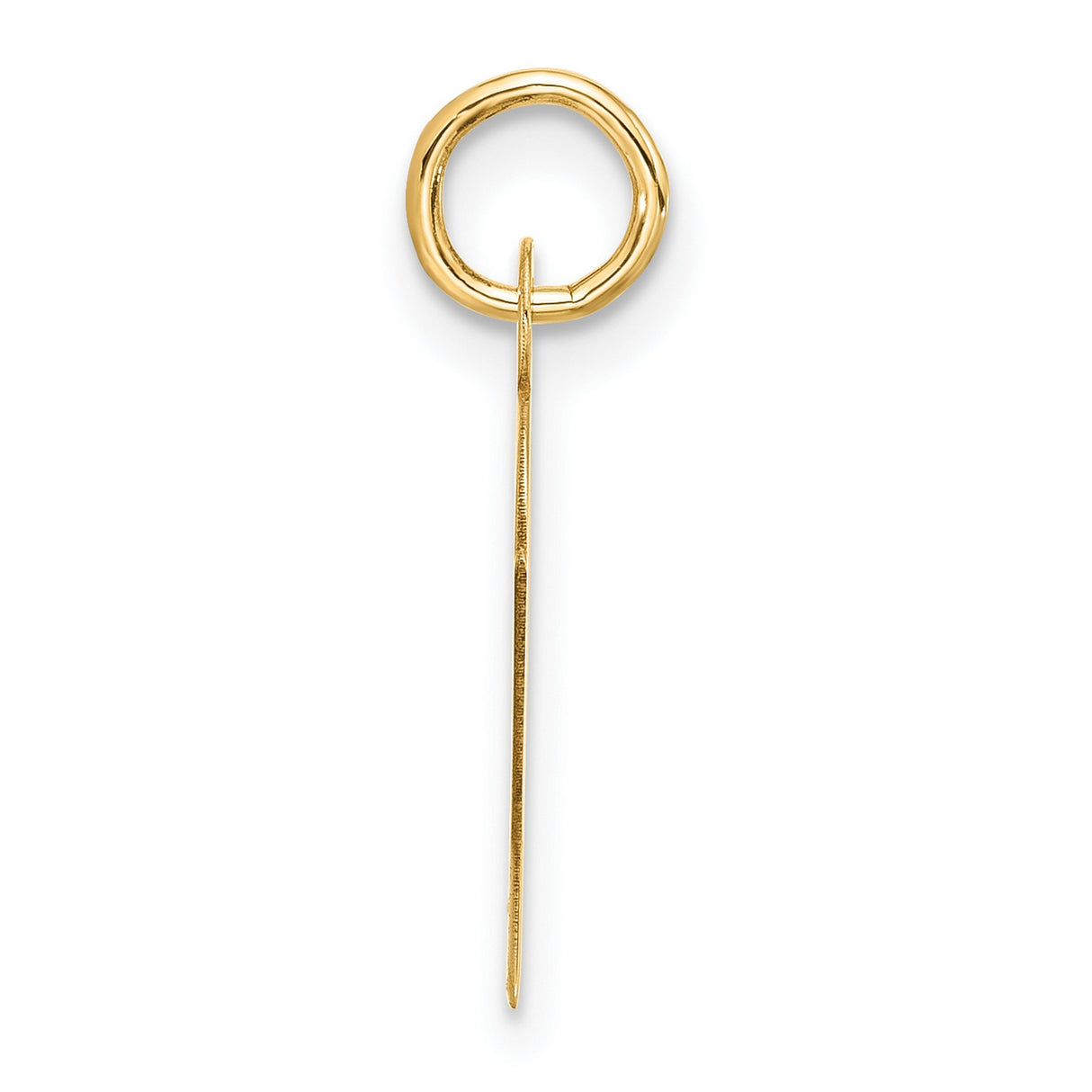 10k Yellow Gold Ichthys Fish Pendant, Christian Symbol Charm for Men and Women