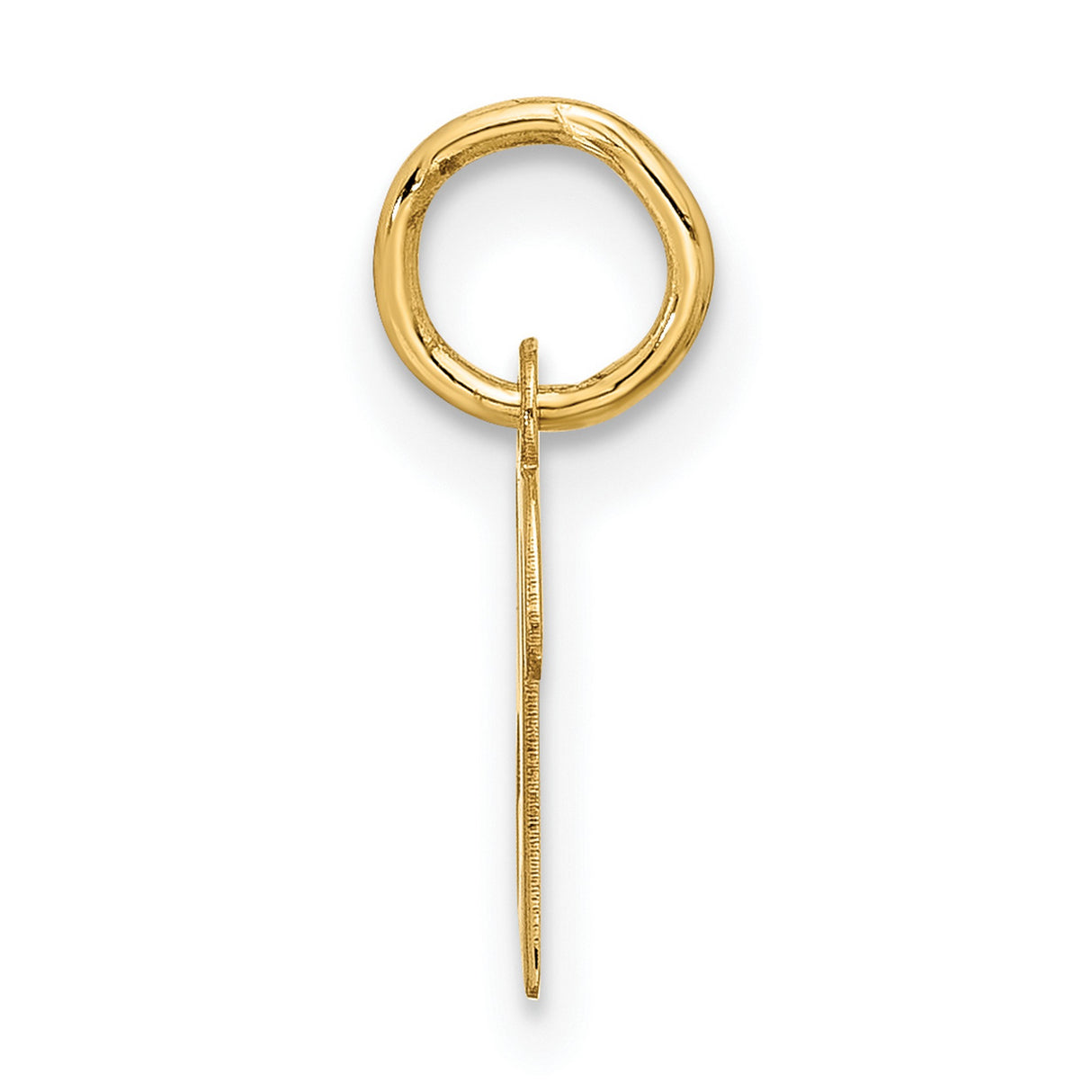 10k Yellow Gold Initial B Pendant, Script Letter Charm for Women, Lightweight Monogram Jewelry