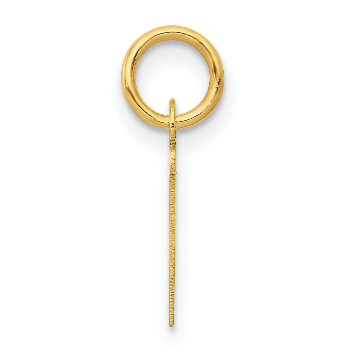 10k Yellow Gold Cross Pendant, Minimalist Polished Religious Charm for Men and Women