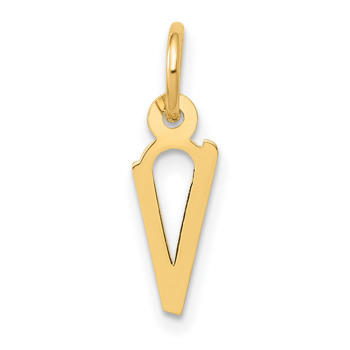 10k Yellow Gold Goddess Pendant with Feminine Symbol, Modern Pagan Amulet for Women
