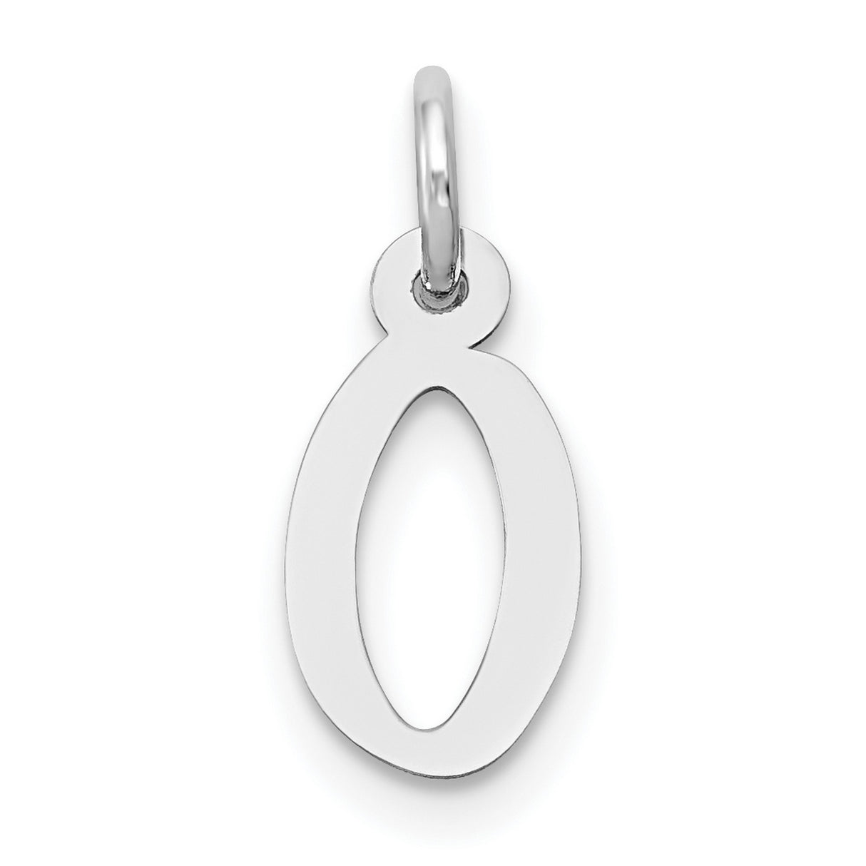 10k White Gold Christian Fish Pendant with Open Ichthys Design, Minimalist Religious Charm