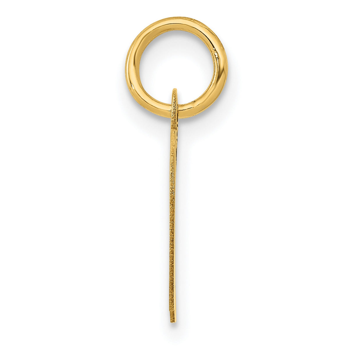 10k Yellow Gold Script Initial D Pendant Charm, Personalized Alphabet Letter Jewelry for Women