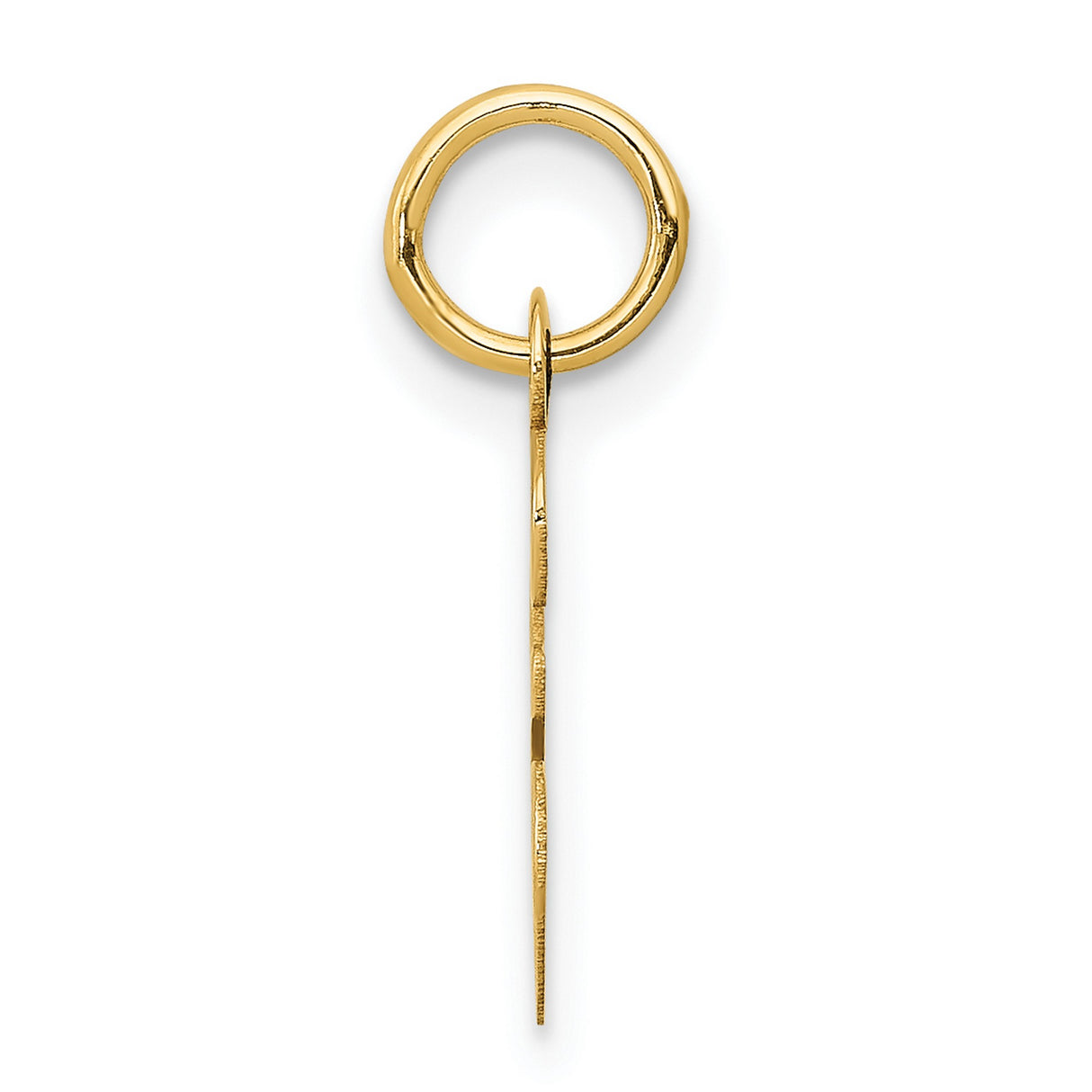 10k Yellow Gold Om Pendant, Hindu Spiritual Symbol Charm for Meditation and Yoga