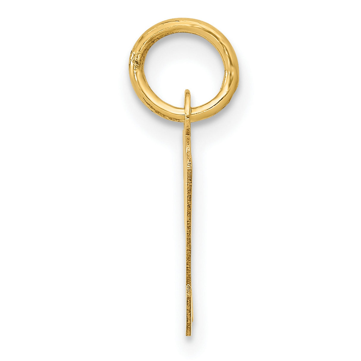 10k Yellow Gold Scorpio Zodiac Pendant with Stylized M Symbol and Tail