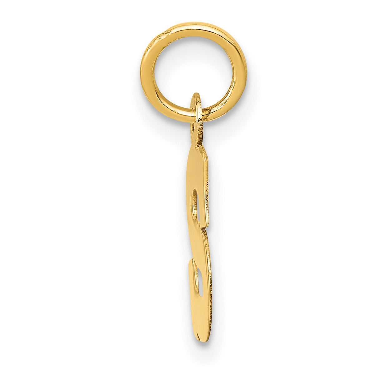 10k Yellow Gold Dollar Sign Pendant, Polished Money Symbol Charm, Unisex Hip Hop Jewelry