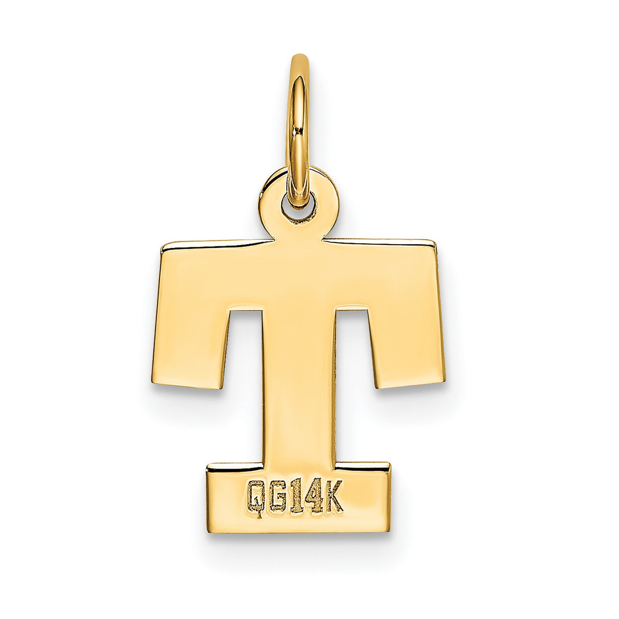 10k Yellow Gold Tau Cross Pendant, Saint Francis Religious Charm for Men and Women
