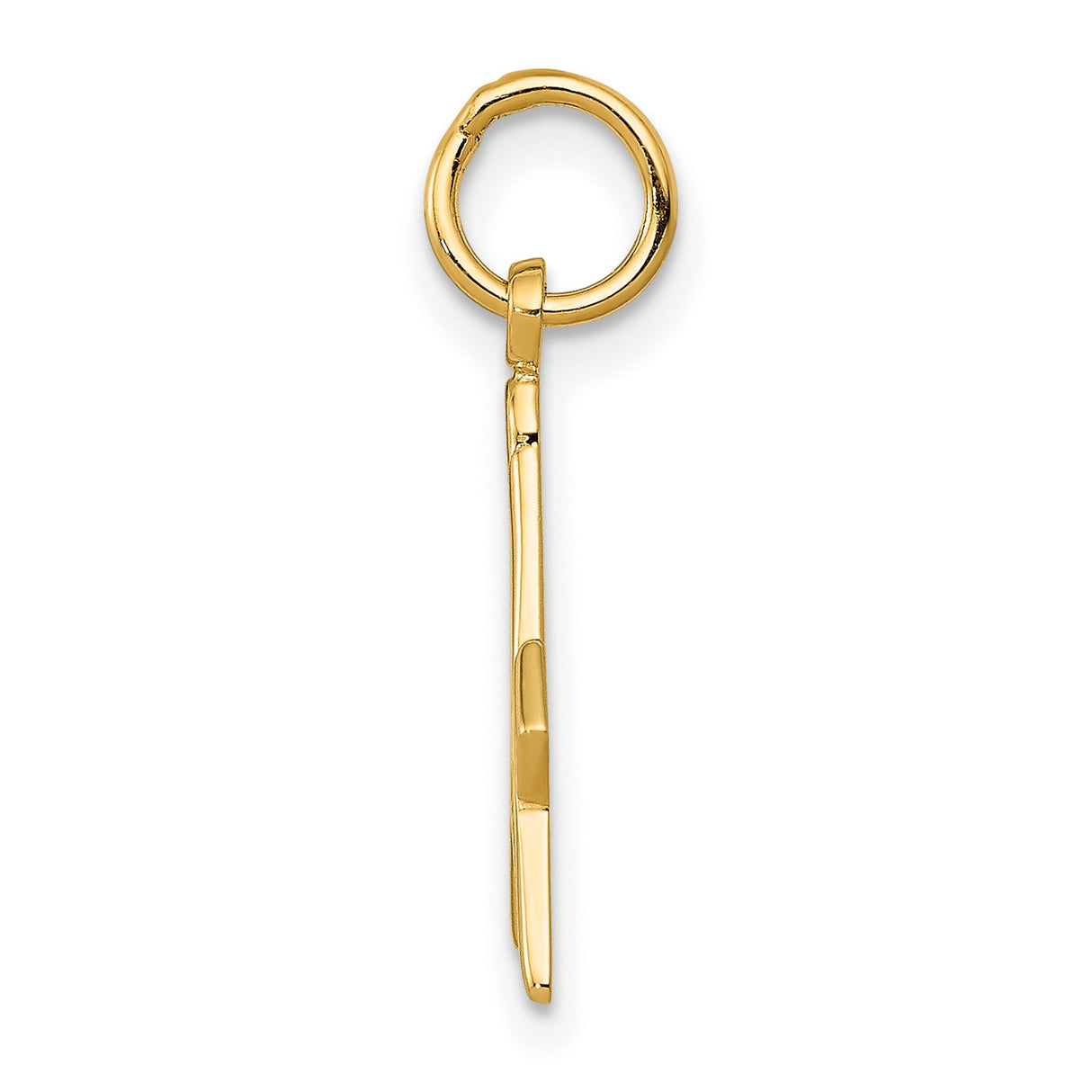 10k Yellow Gold Masonic Pendant with Square and Compasses G Symbol, Freemason Emblem for Men