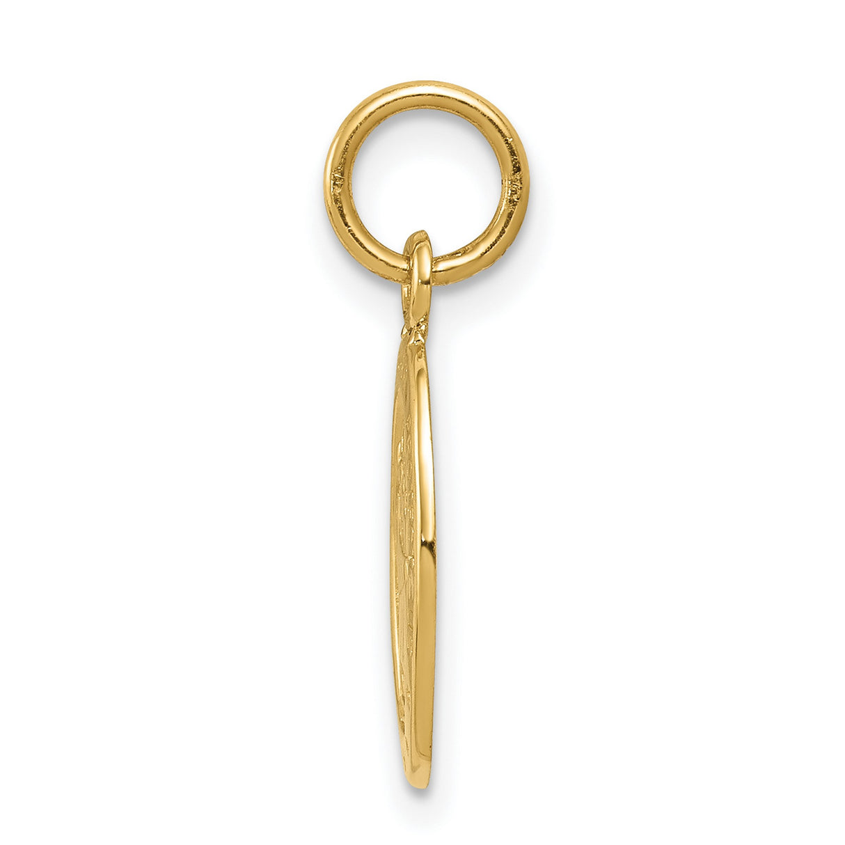 10k Yellow Gold Saint Christopher Medal Pendant, Polished Finish, Catholic Travel Protection Charm