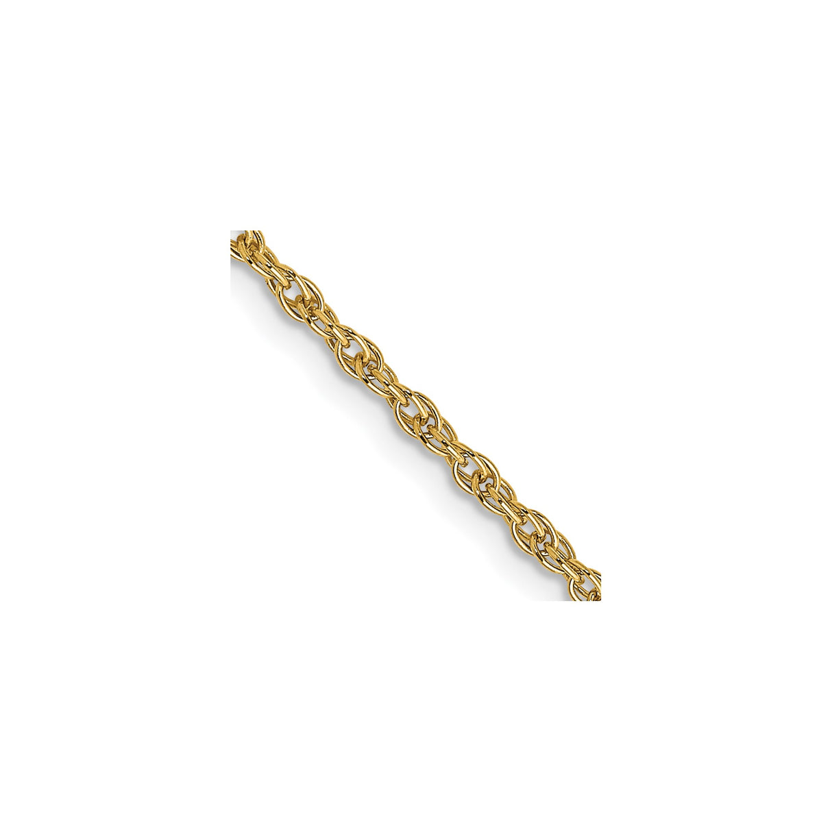 14K Yellow Gold 1.55 mm Polished Chain Necklace, Solid detail view