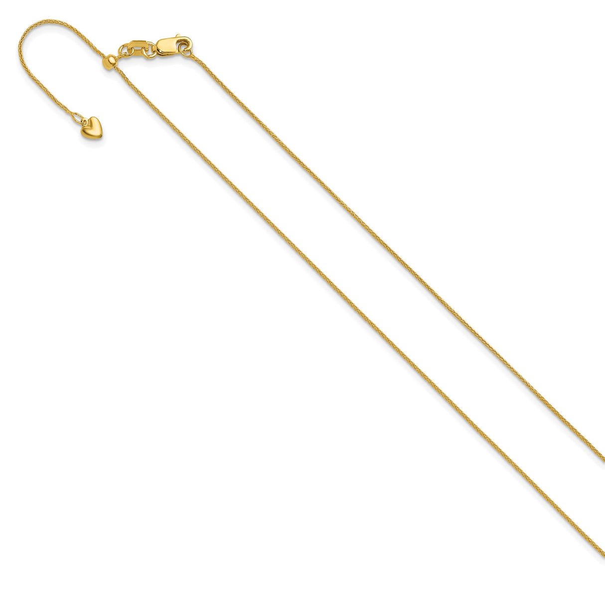 14K Yellow Gold 0.85 mm Polished Chain Necklace