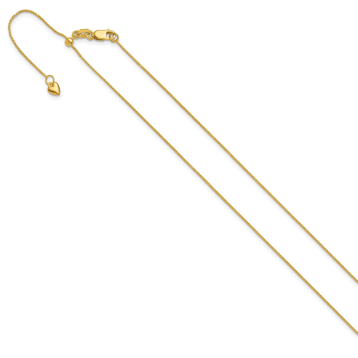 14K Yellow Gold 0.8 mm Polished Chain Necklace