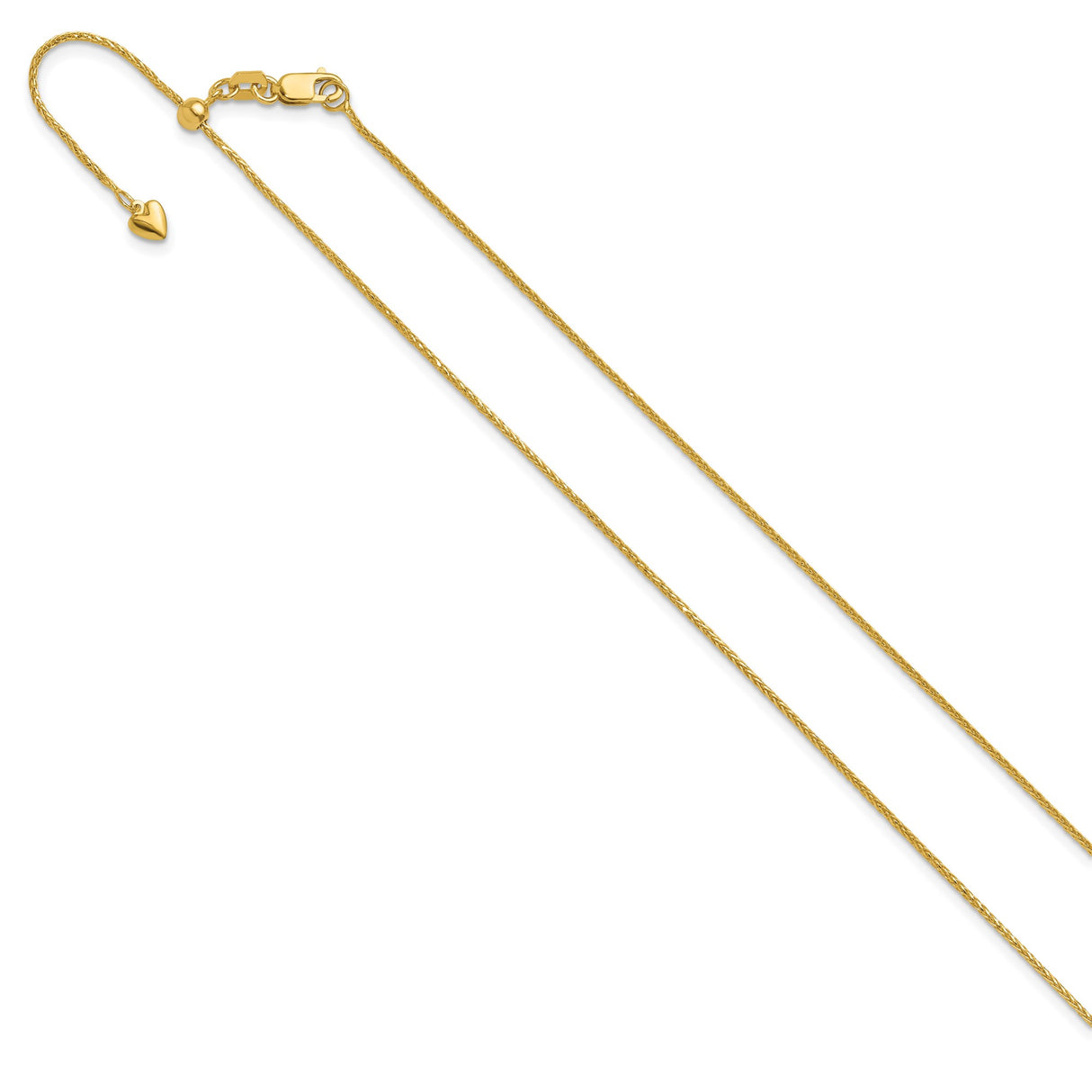 14K Yellow Gold 0.95 mm Polished Chain Necklace