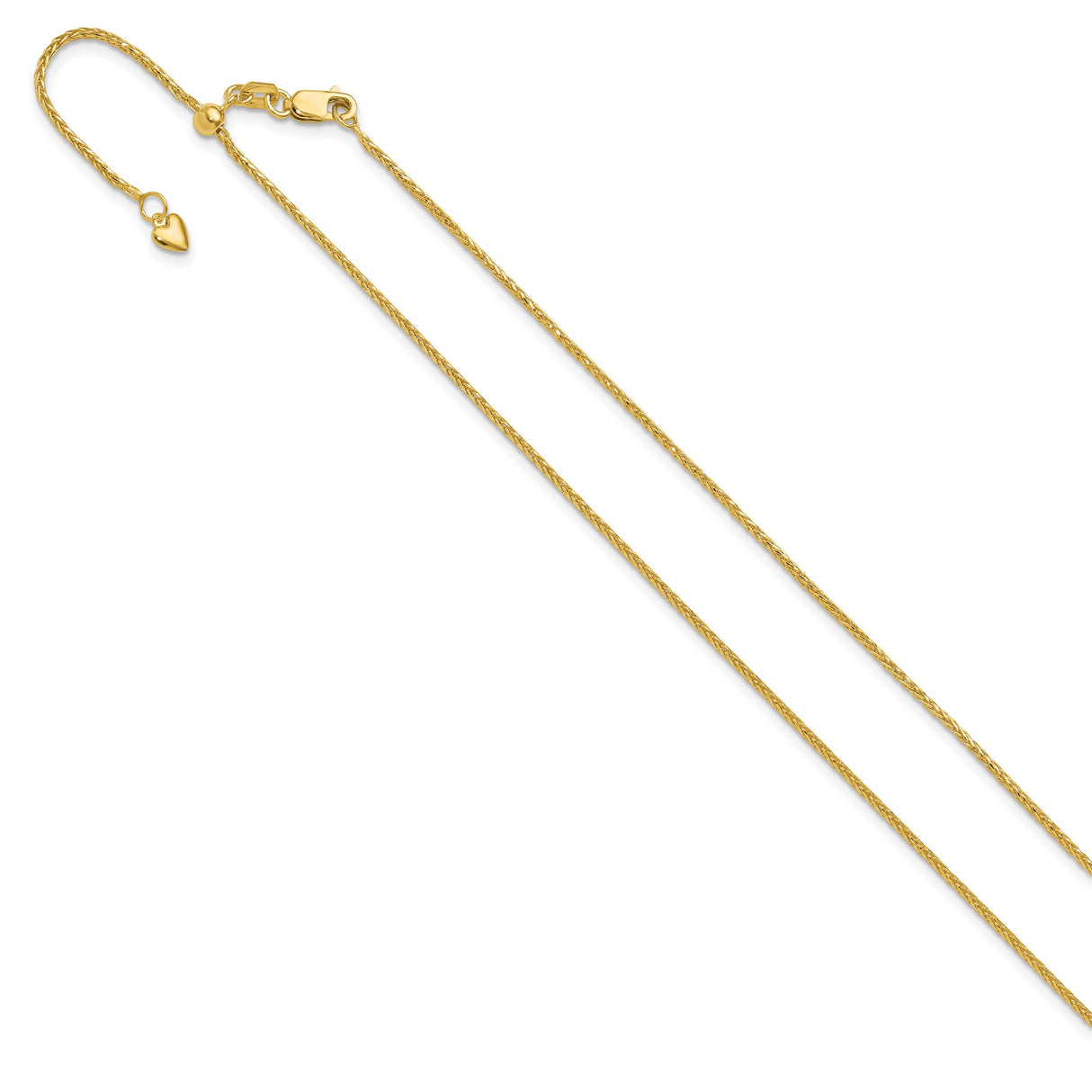 14K Yellow Gold 1.2 mm Polished Chain Necklace