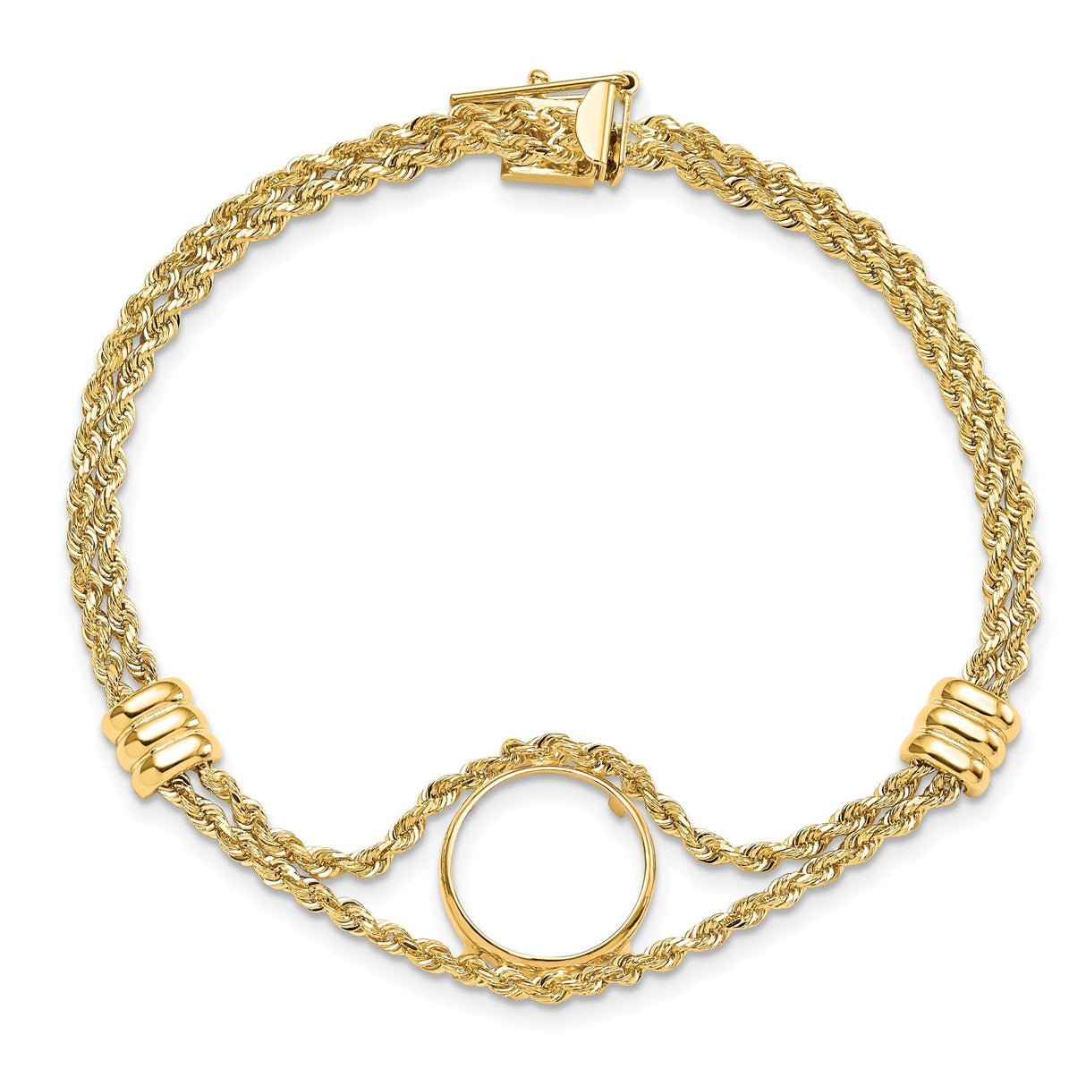 13 mm 14k Yellow Gold coin bezel for 13 mm Coin — additional image