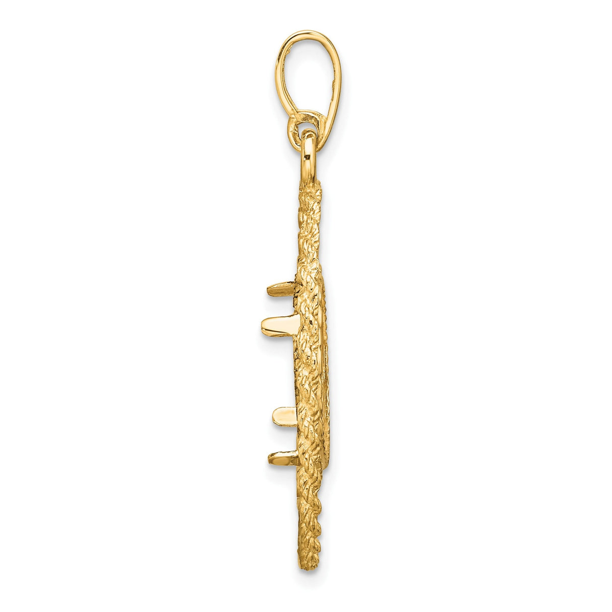 13 mm 14k Yellow Gold coin bezel for 13 mm Coin — alternate view