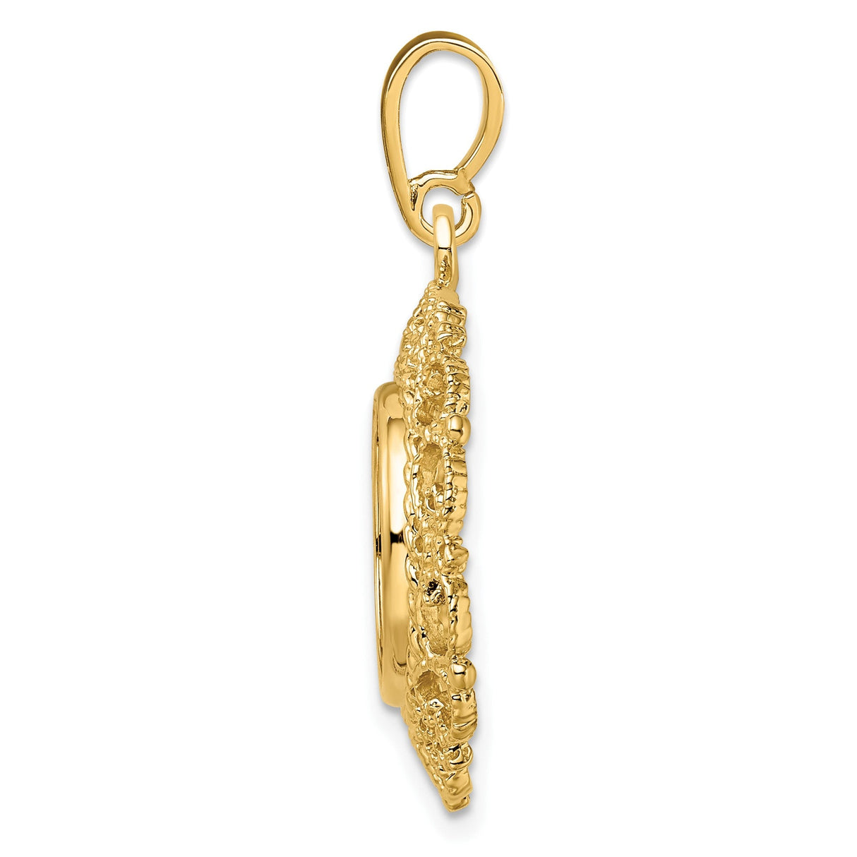 13 mm 14k Yellow Gold coin bezel for 13 mm Coin — alternate view