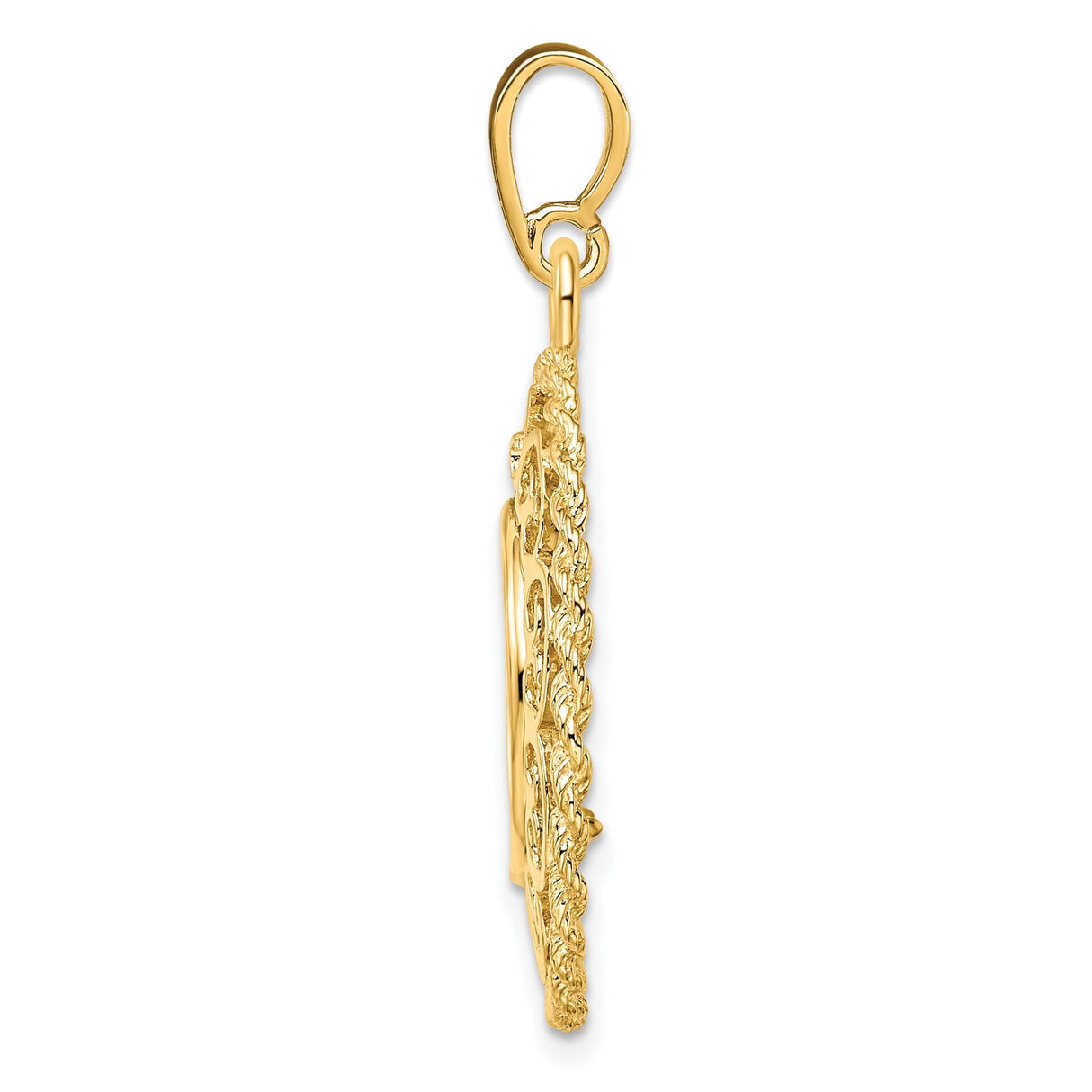 13 mm 14k Yellow Gold coin bezel for 13 mm Coin — alternate view