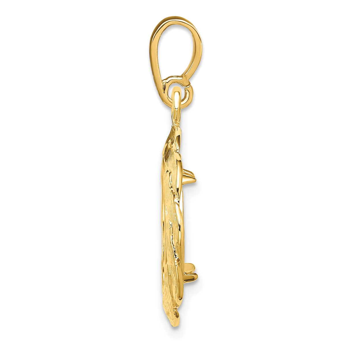 13 mm 14k Yellow Gold coin bezel for 13 mm Coin — alternate view