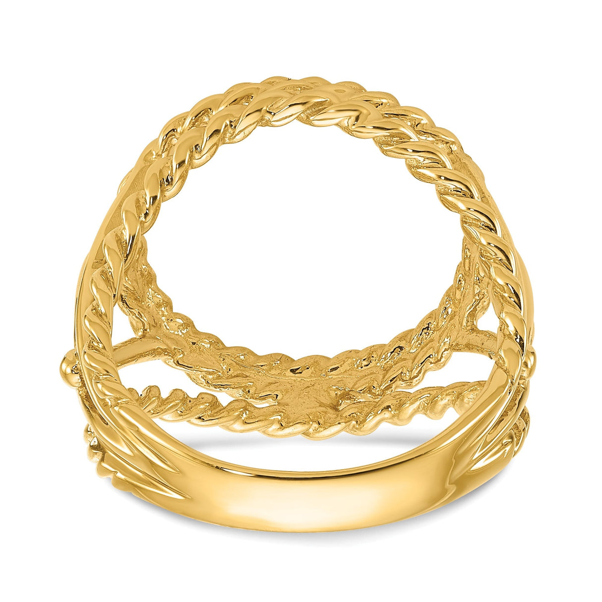 13 mm 14k Yellow Gold coin bezel for 13 mm Coin — additional image