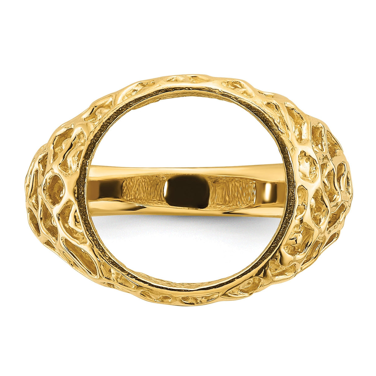 13 mm 14k Yellow Gold coin bezel for 13 mm Coin — additional image
