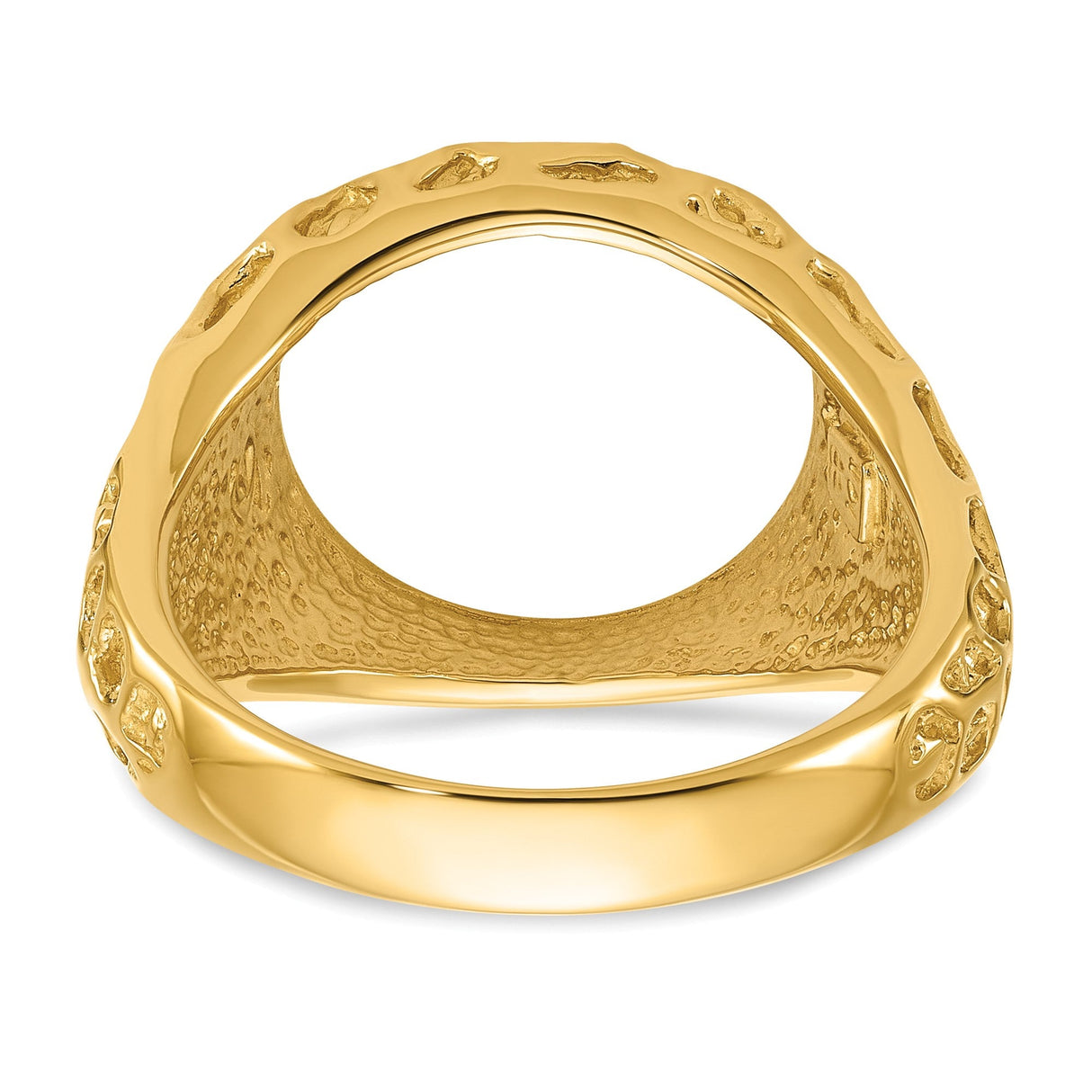 13 mm 14k Yellow Gold coin bezel for 13 mm Coin — additional image