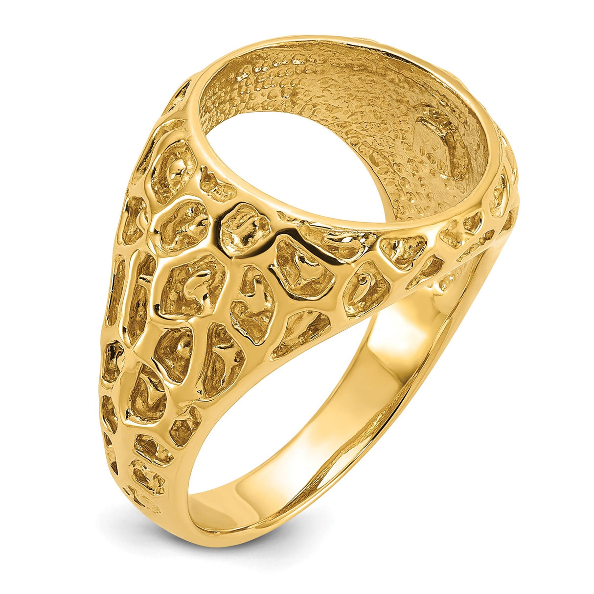 13 mm 14k Yellow Gold coin bezel for 13 mm Coin — additional image
