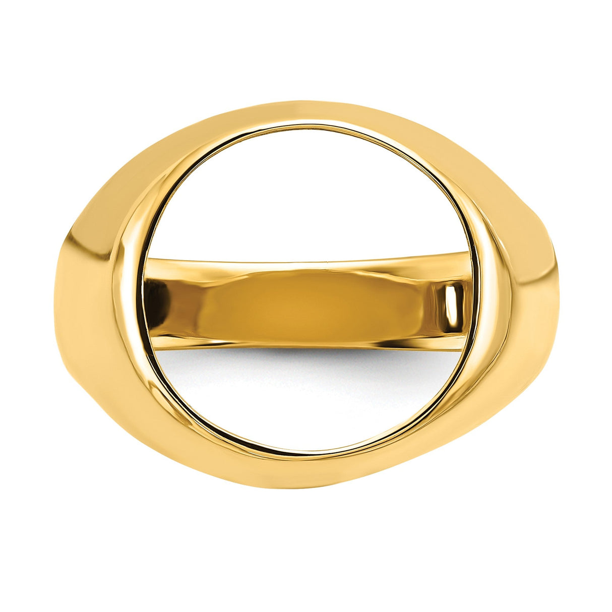13 mm 14k Yellow Gold coin bezel for 13 mm Coin — additional image