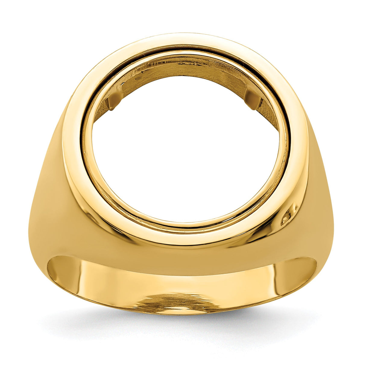 13 mm 14k Yellow Gold coin bezel for 13 mm Coin — additional image