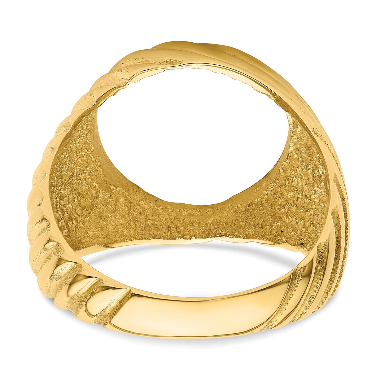 13 mm 14k Yellow Gold coin bezel for 13 mm Coin — additional image